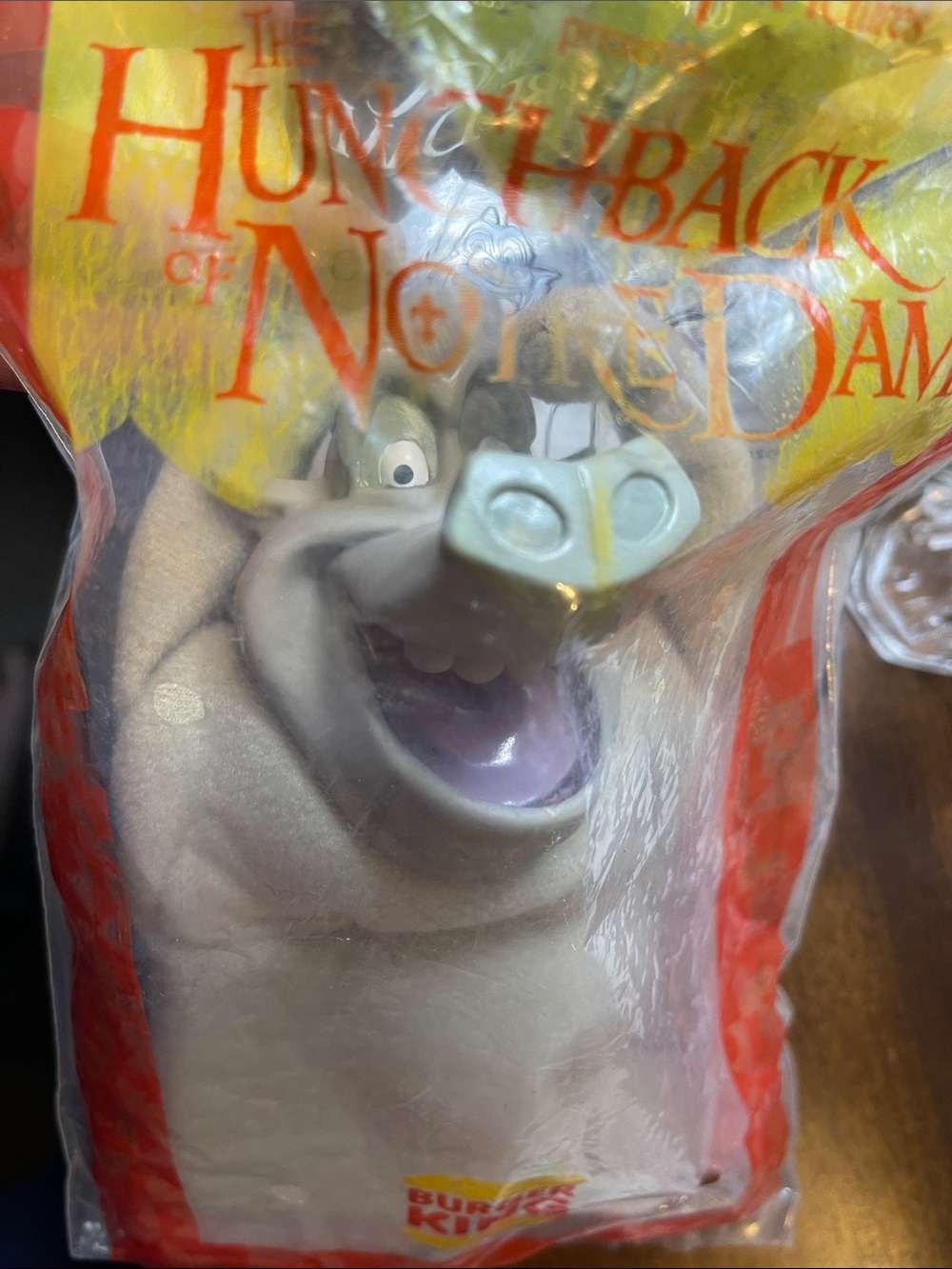 Hunchback of Notre Dame Grey Hugo Plush Hand Puppet - Official Promotional Toy